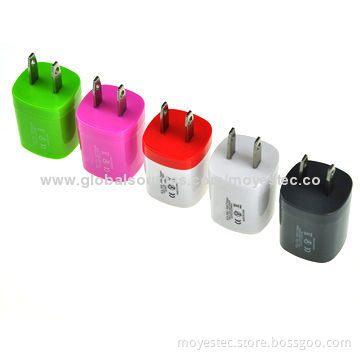 Portable 5V/1A USB Wall Chargers for iPhone with Various Colors, CE Mark